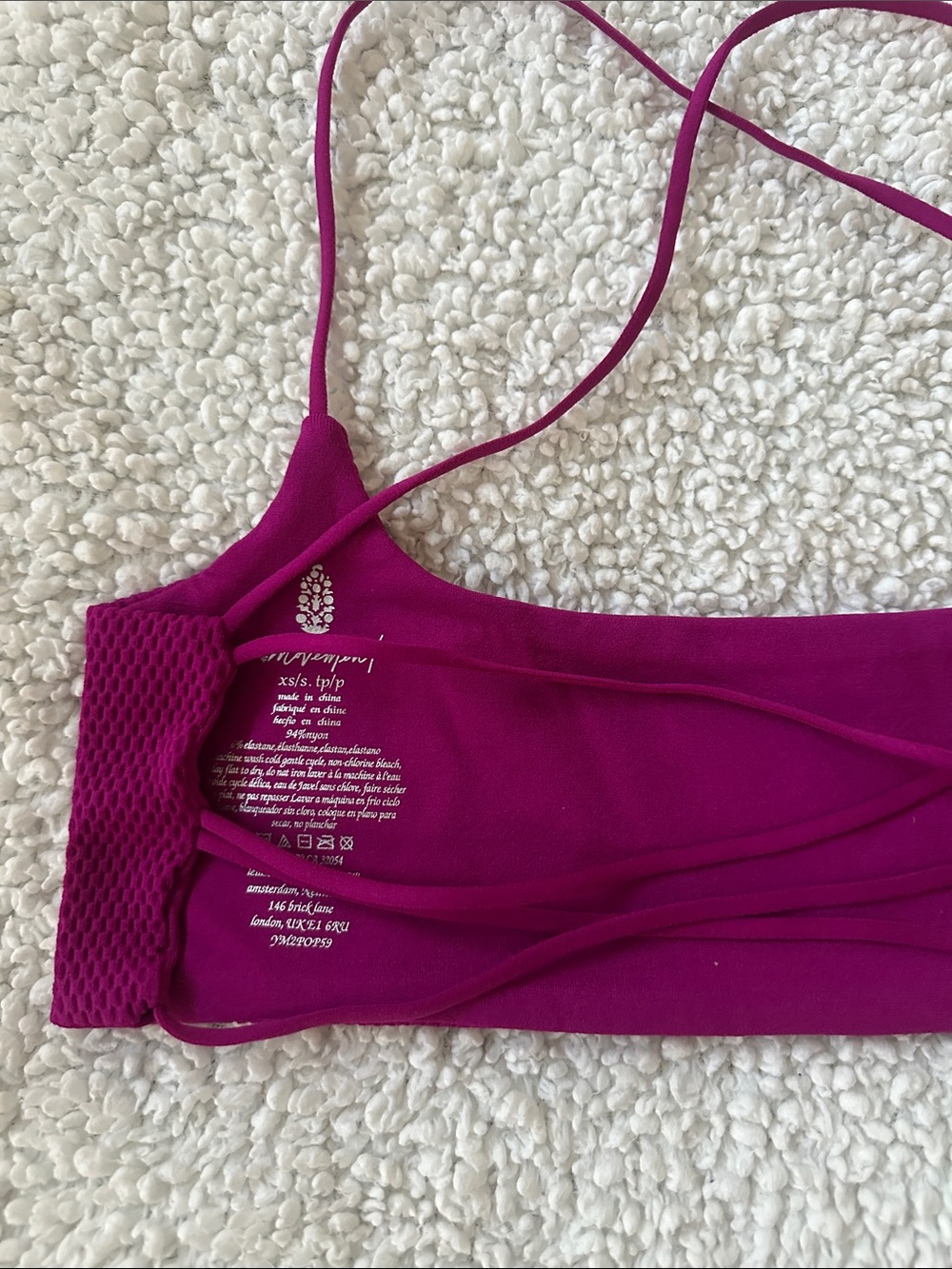 Free People Movement Strappy Shuffle Bralette Blackberry Size XS/S NWOT - Picture 6 of 9